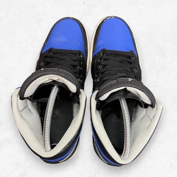 Air Jordan 1 Mid Royal Blue Black 554724-007 Men\'s US 10.5 2013 No Box